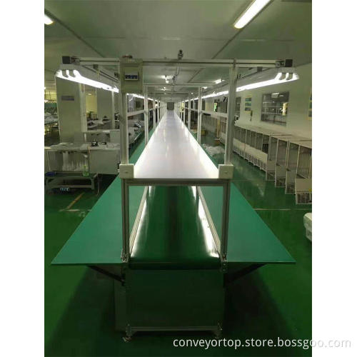 Belt Conveyor Assembly Line with Workbench